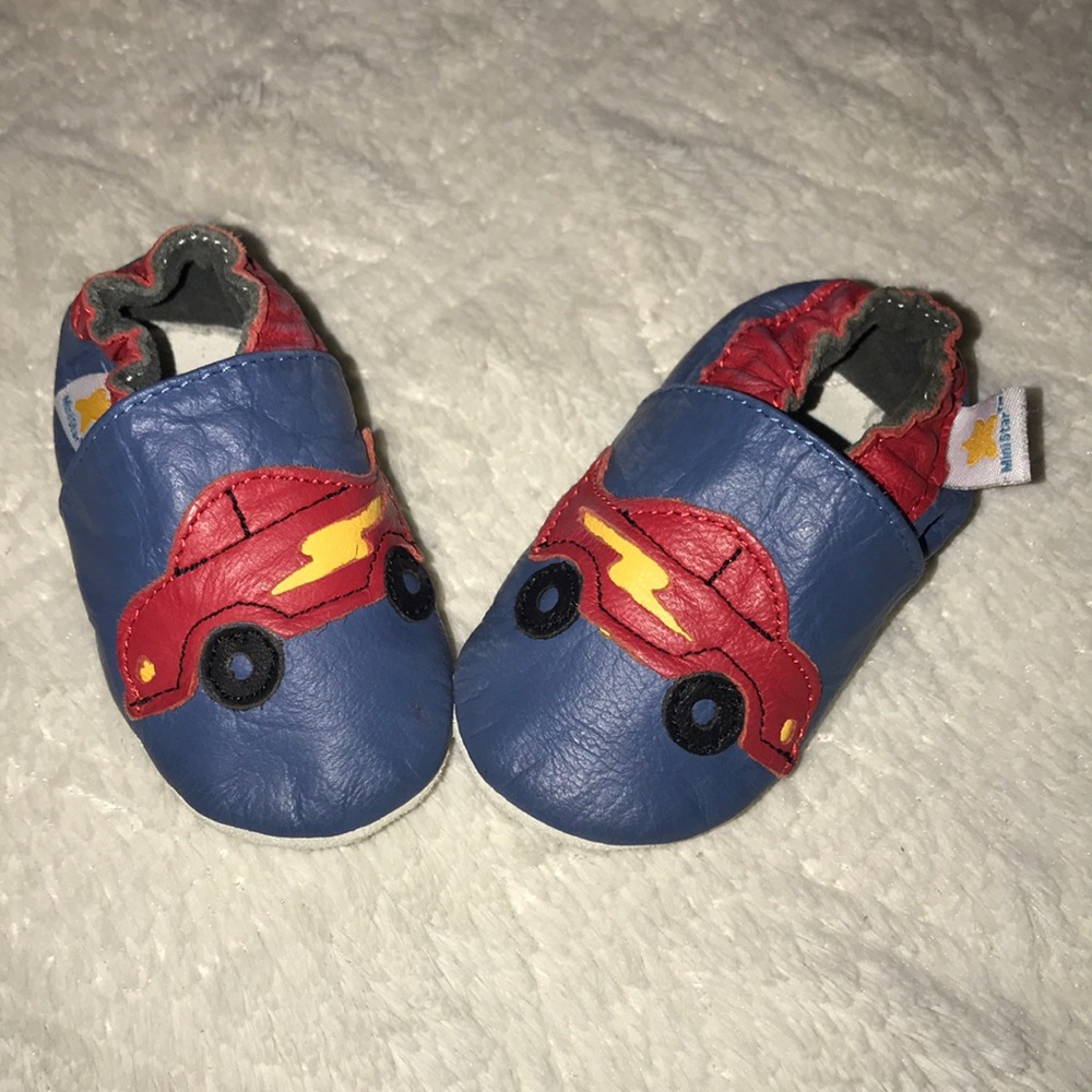 Mini Star Leather Infant Shoes.